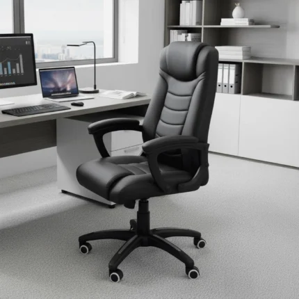 Silla Ejecutiva Reclinable Levo Comfort Negra para Oficina